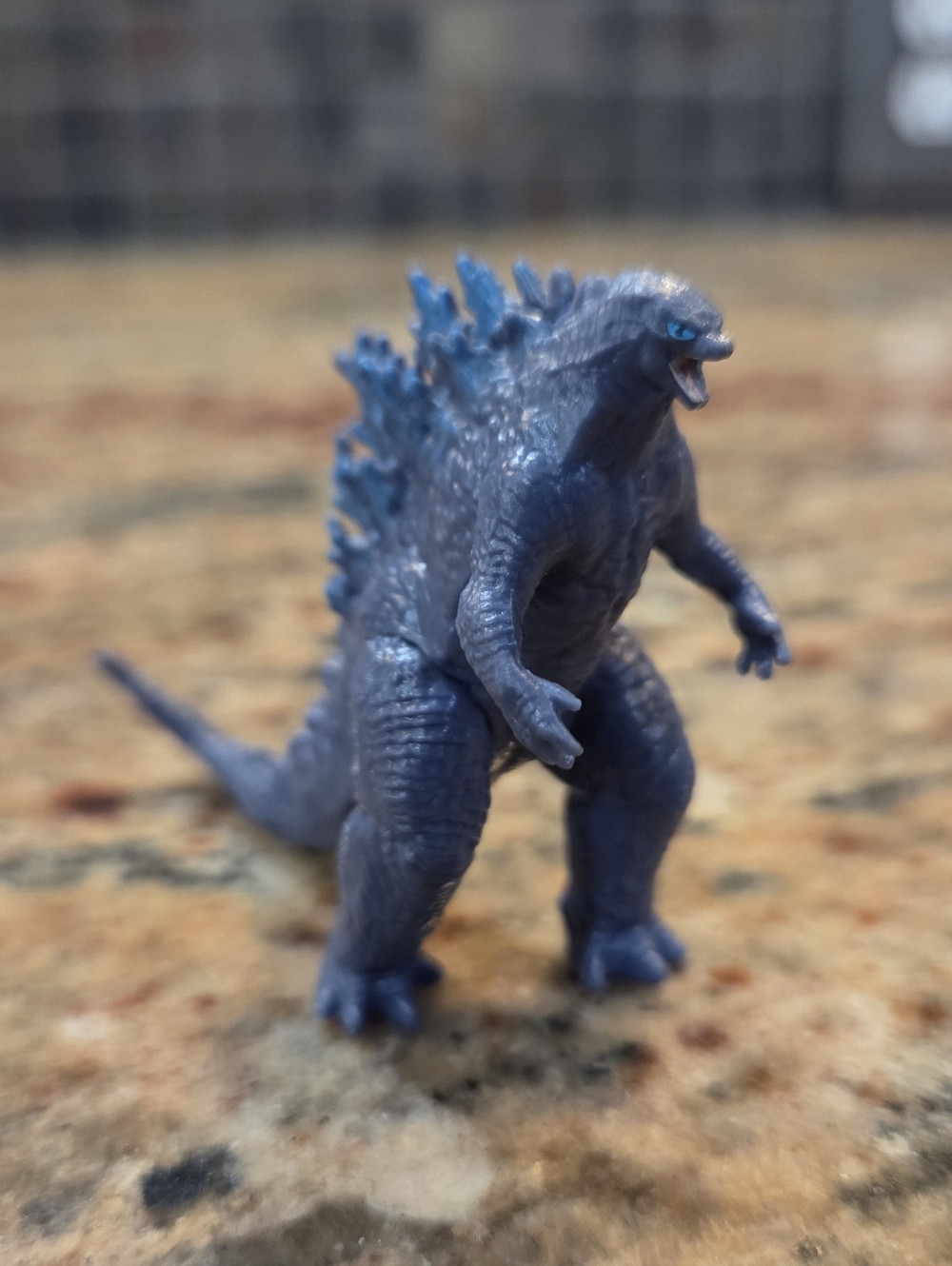 Legendary Godzilla  3"  Action Figure Toy Jakks Articulated Mini Blue Plates